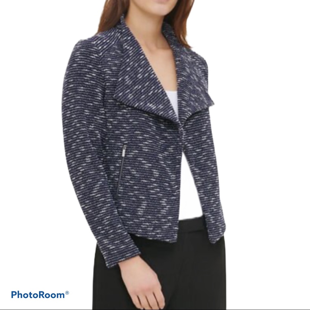 Calvin Klein METALLIC TWEED FLYAWAY Jacket